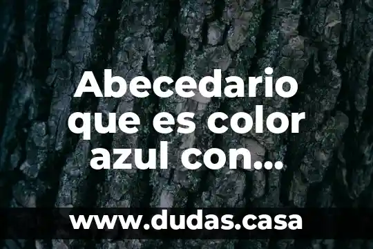 Abecedario que es color azul con animales