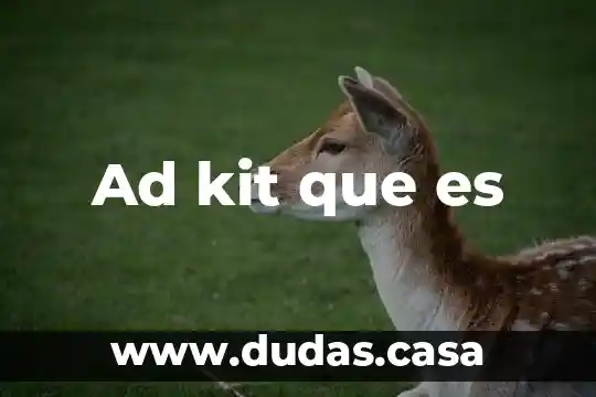 Ad kit que es