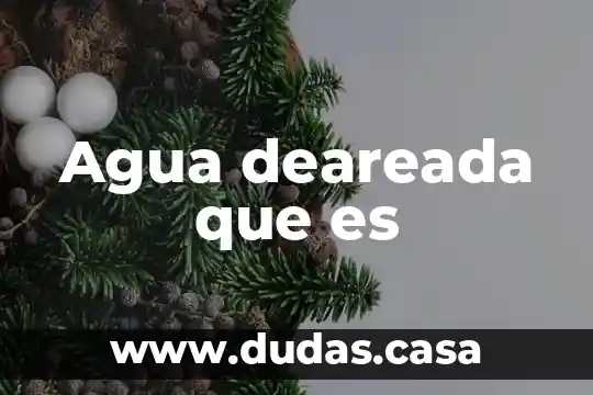 Agua deareada que es