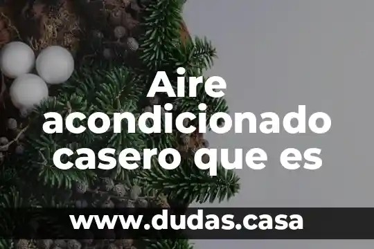 Aire acondicionado casero que es