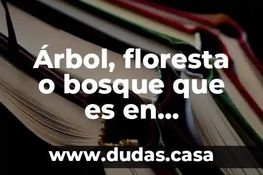 Árbol, floresta o bosque que es en matemáticas discretas