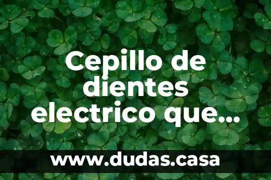 Cepillo de dientes electrico que es