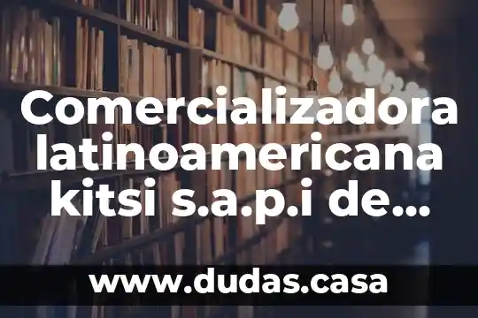 Comercializadora latinoamericana kitsi s.a.p.i de c.v que es