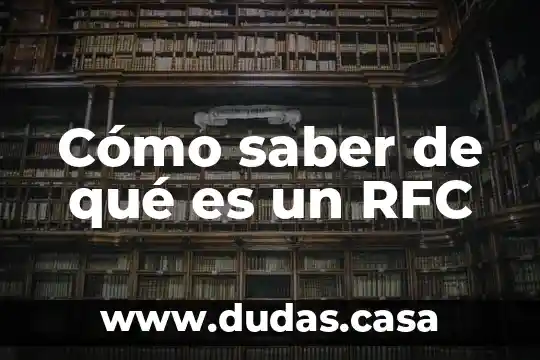 Cómo saber de qué es un RFC