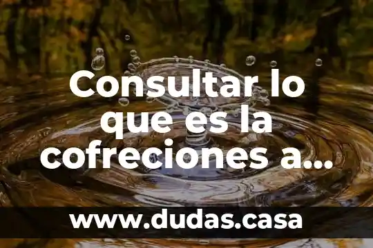 Consultar lo que es la cofreciones a números de decimales