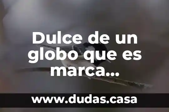 Dulce de un globo que es marca americana