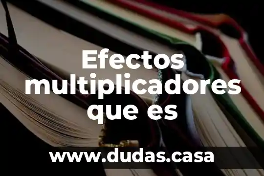 Efectos multiplicadores que es