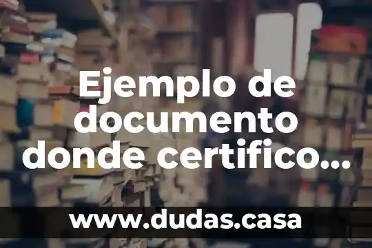 Ejemplo de documento donde certifico que es eléctrico