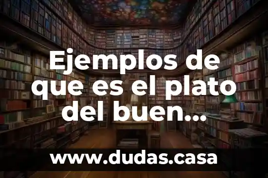 Ejemplos de que es el plato del buen comer