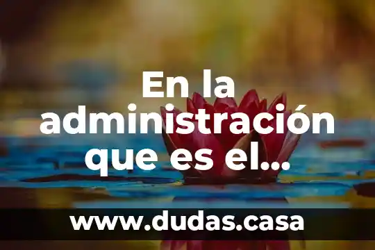En la administración que es el pasivo