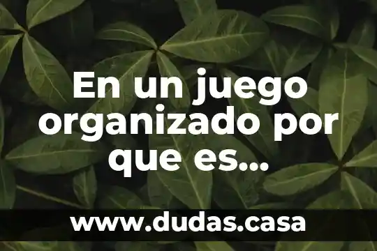 En un juego organizado por que es importante tomar acuerdos