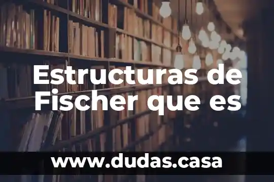 Estructuras de Fischer que es