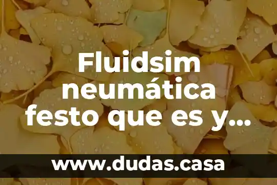 Fluidsim neumática festo que es y para que sirve