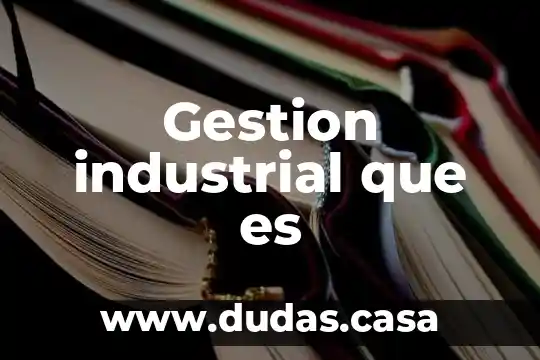 Gestion industrial que es