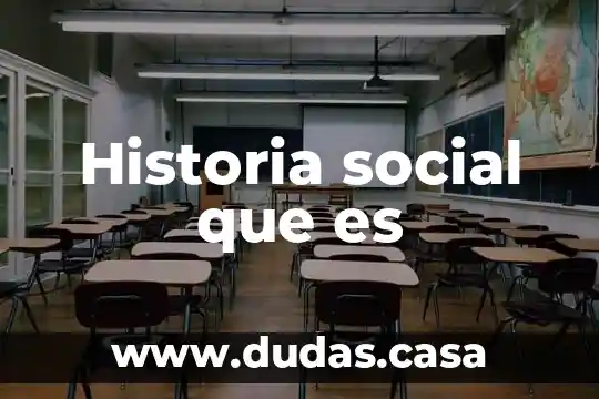 Historia social que es