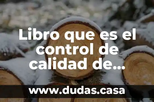 Libro que es el control de calidad de ishikawa