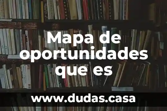 Mapa de oportunidades que es
