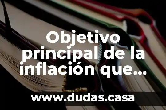 Qué es el tema principal de un cuento 8 Objetivo principal de la inflación que es