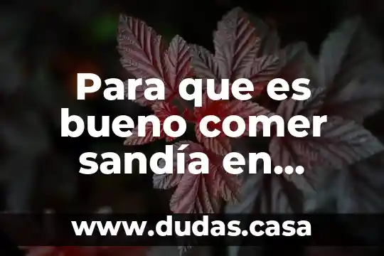Para que es bueno comer sandía en ayunas