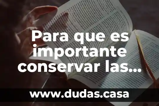 Para que es importante conservar las areas verdes