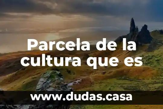 Parcela de la cultura que es