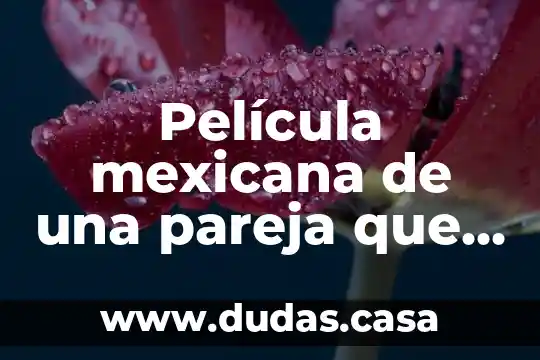 Película mexicana de una pareja que es extorcionada