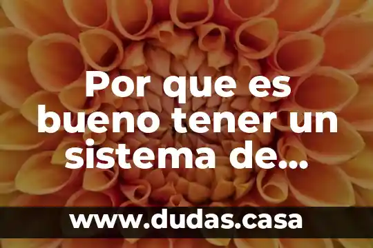 Por que es bueno tener un sistema de informacion