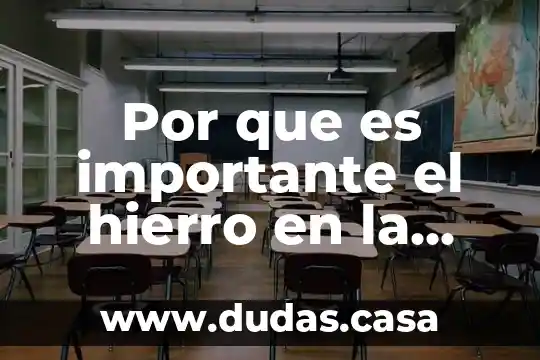 Por que es importante el hierro en la sangre