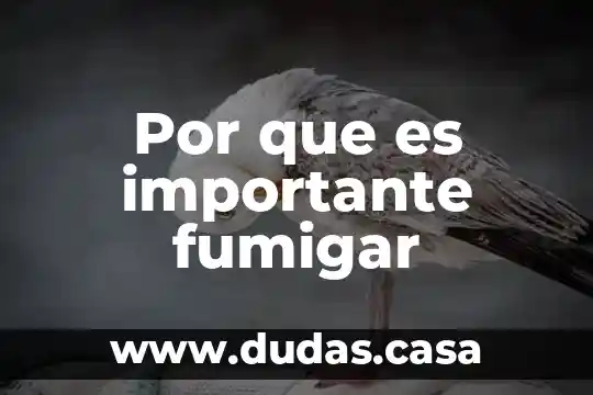 Por que es importante fumigar