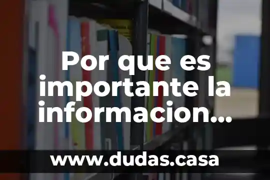 Por que es importante la informacion para la empresa