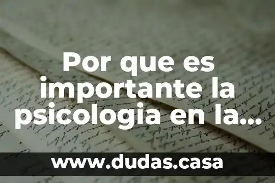 Por que es importante la psicologia en la discapacidad