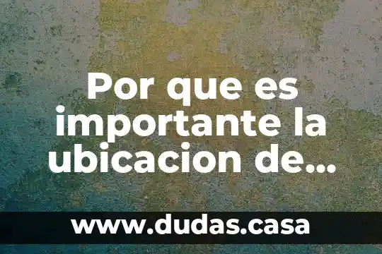Por que es importante la ubicacion de un cedis