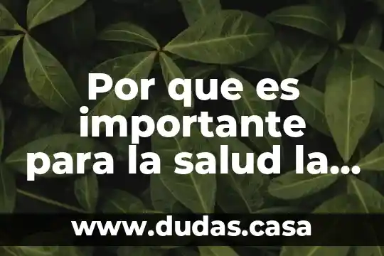 Por que es importante para la salud la salud mental