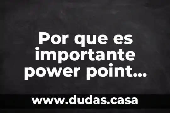 Por que es importante power point conclusion