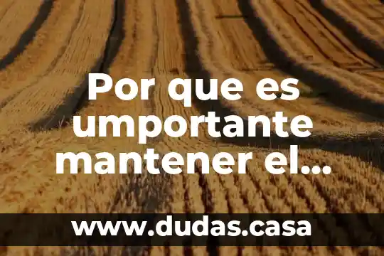 Por que es umportante mantener el agua lumpia