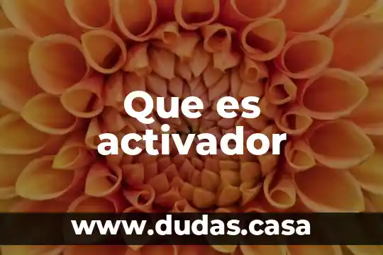 Que es activador