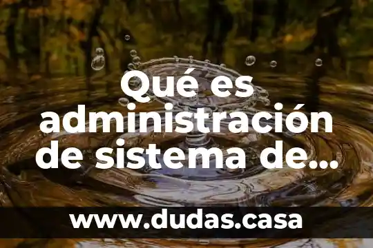 Qué es administración de sistema de reservaciones