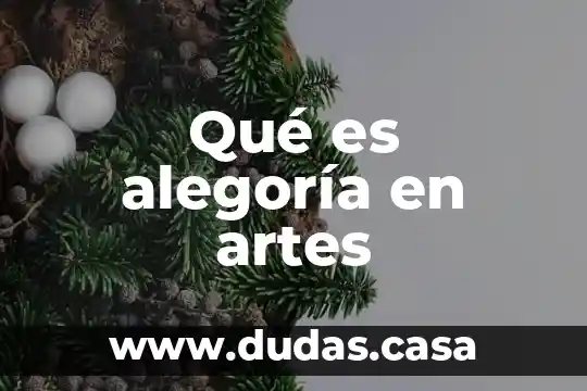 Qué es alegoría en artes