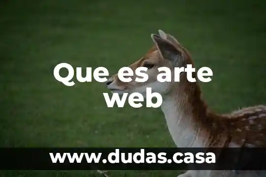 Que es arte web