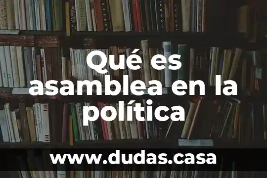 Qué es asamblea en la política