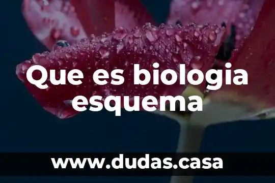 Que es biologia esquema