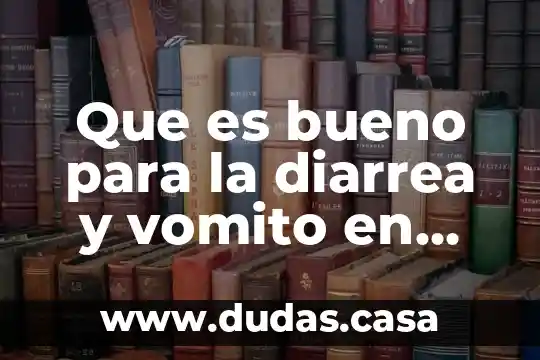 Que es bueno para la diarrea y vomito en bebes