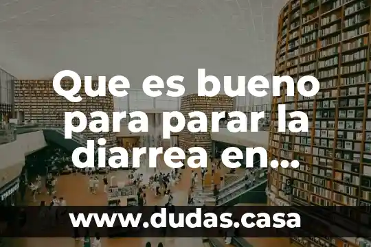 Que es bueno para parar la diarrea en adultos