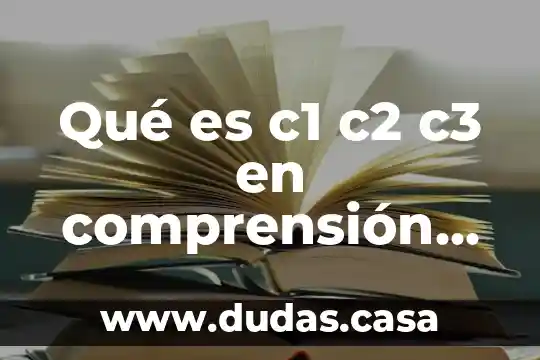 Qué es c1 c2 c3 en comprensión lectora primaria