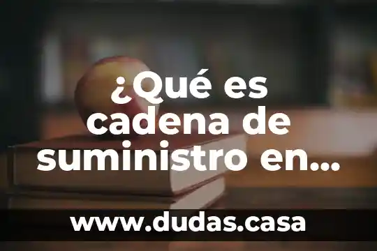 ¿Qué es cadena de suministro en informática?