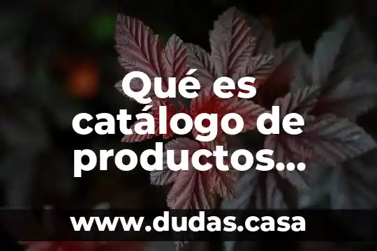 Qué es catálogo de productos, elementos y tipos en mercadotecnia