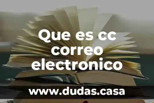 Que es cc correo electronico