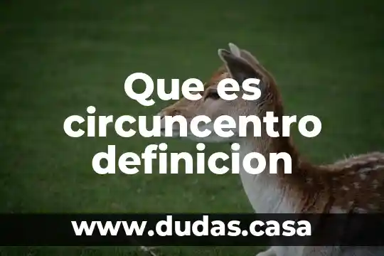 Que es circuncentro definicion