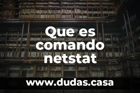 Que es comando netstat