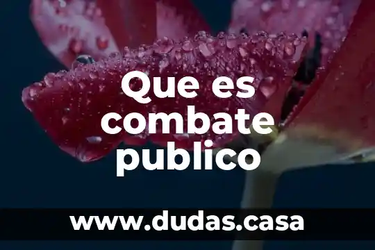 Que es combate publico